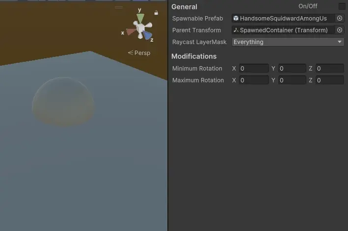 Prefab Spawner for Scene View